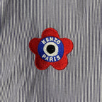 【正規代理店 鑑定済】 KENZO PARIS ケンゾーパリ / BOKE FLOWER ボケ フラワー シャツ クレリック タブカラー ストライプ 参考定価：60,000程度