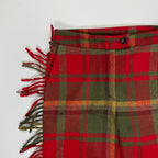 VIRGINIA BIZZI ヴァージニア ビッツィ / チェック柄フリンジパンツ H.P. FRANCE取り扱い 参考定価：35,000程度 SIZE:38