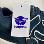 【未使用】 Sangacio サンガッチョ / BLUE × NAVY カウレザースニーカー 参考定価：24,000+tax SIZE:27cm