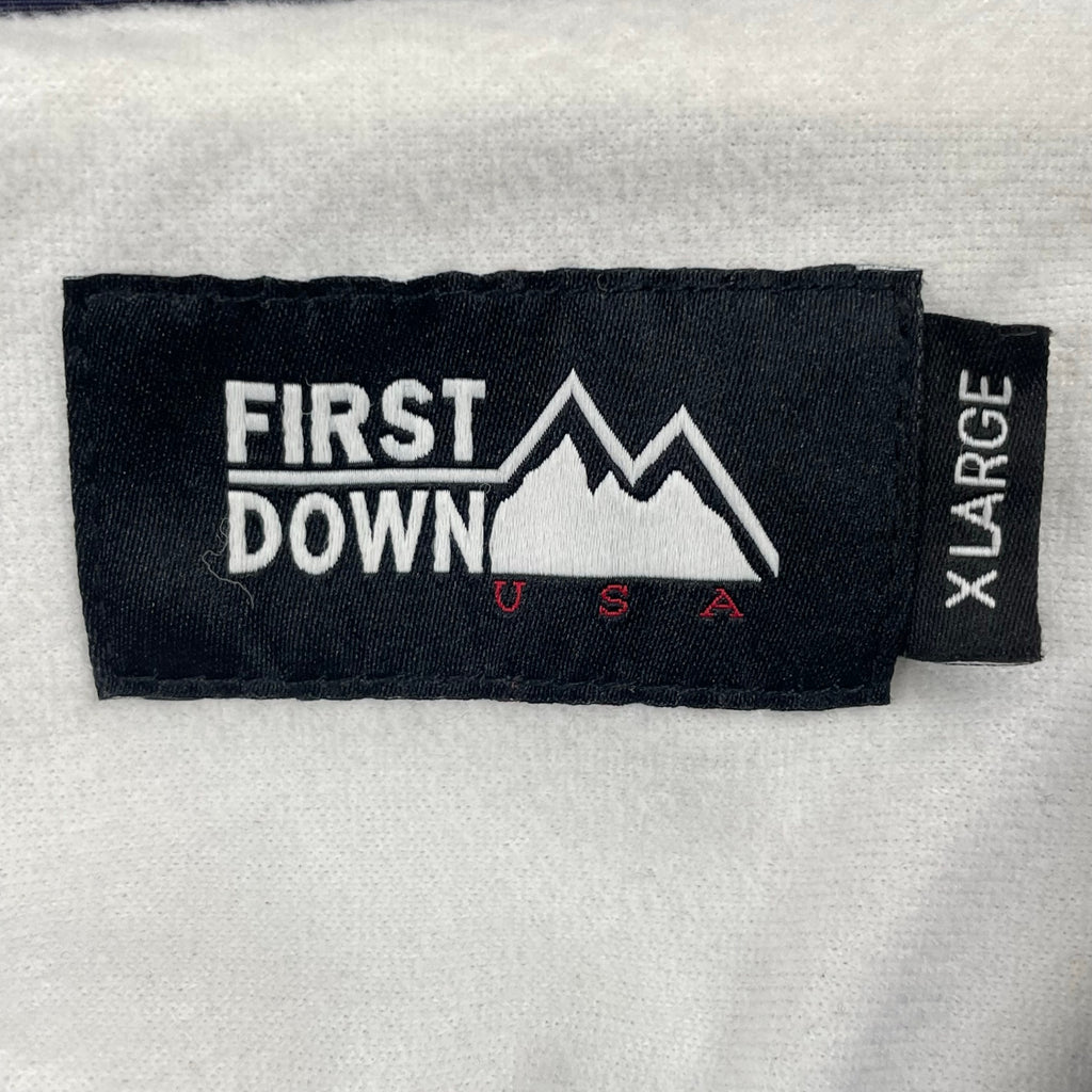 stacks bookstore × FIRST DOWN / コラボ 刺繍ロゴコーチジャケット ネイビー SIZE:XL