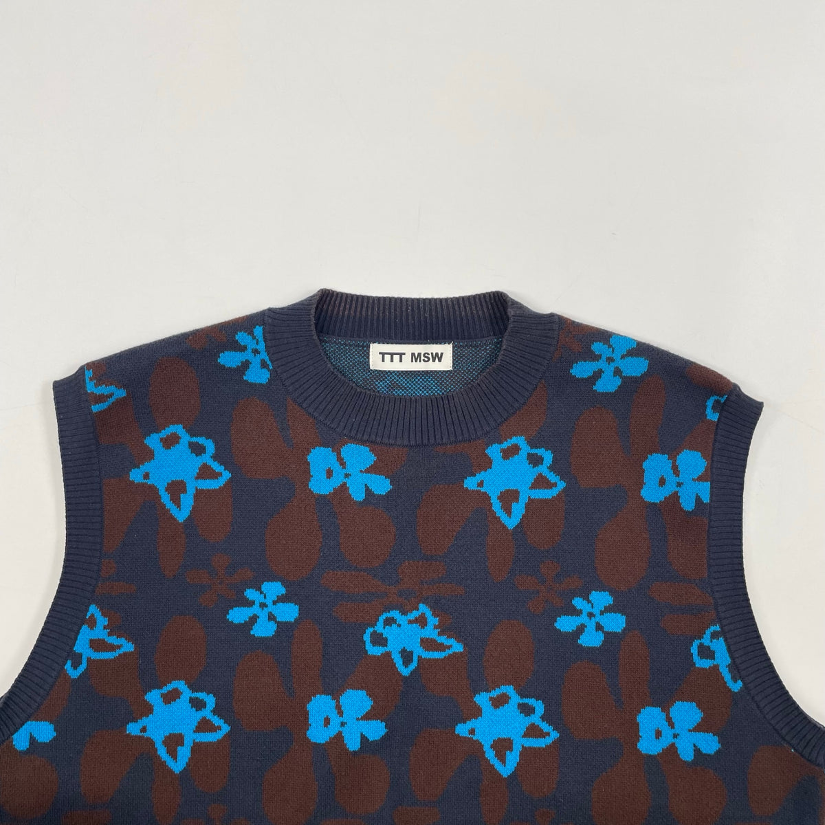TTT MSW / Flower Camo Knit Vest SIZE:L