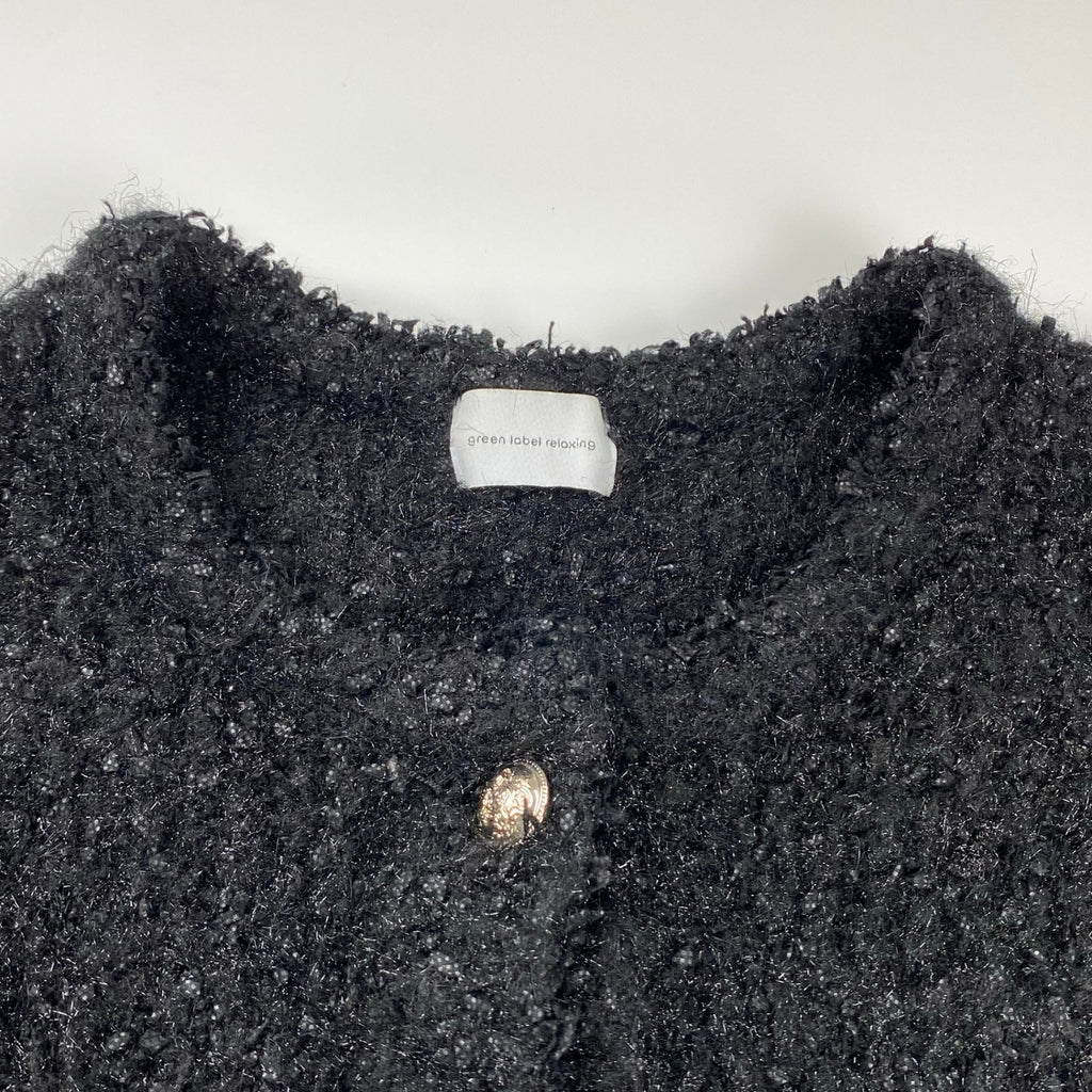 green label relaxing グリーンレーベル リラクシング / ツイード ニット カーディガン 参考定価：14,000+tax SIZE:FREE