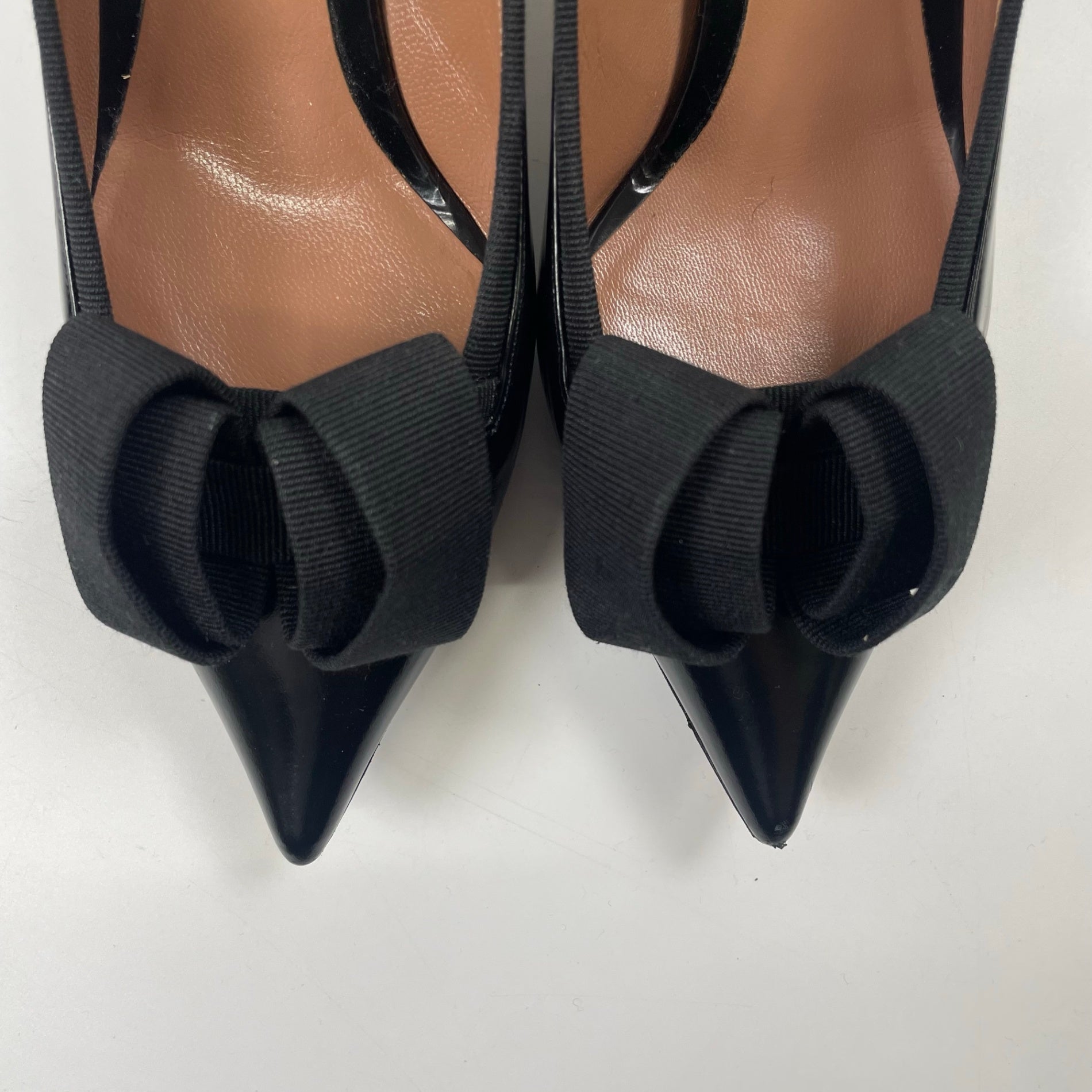 GIORGIO ARMANI / デザインヒールパンプス 参考定価：120,000程度 SIZE:37 1/2