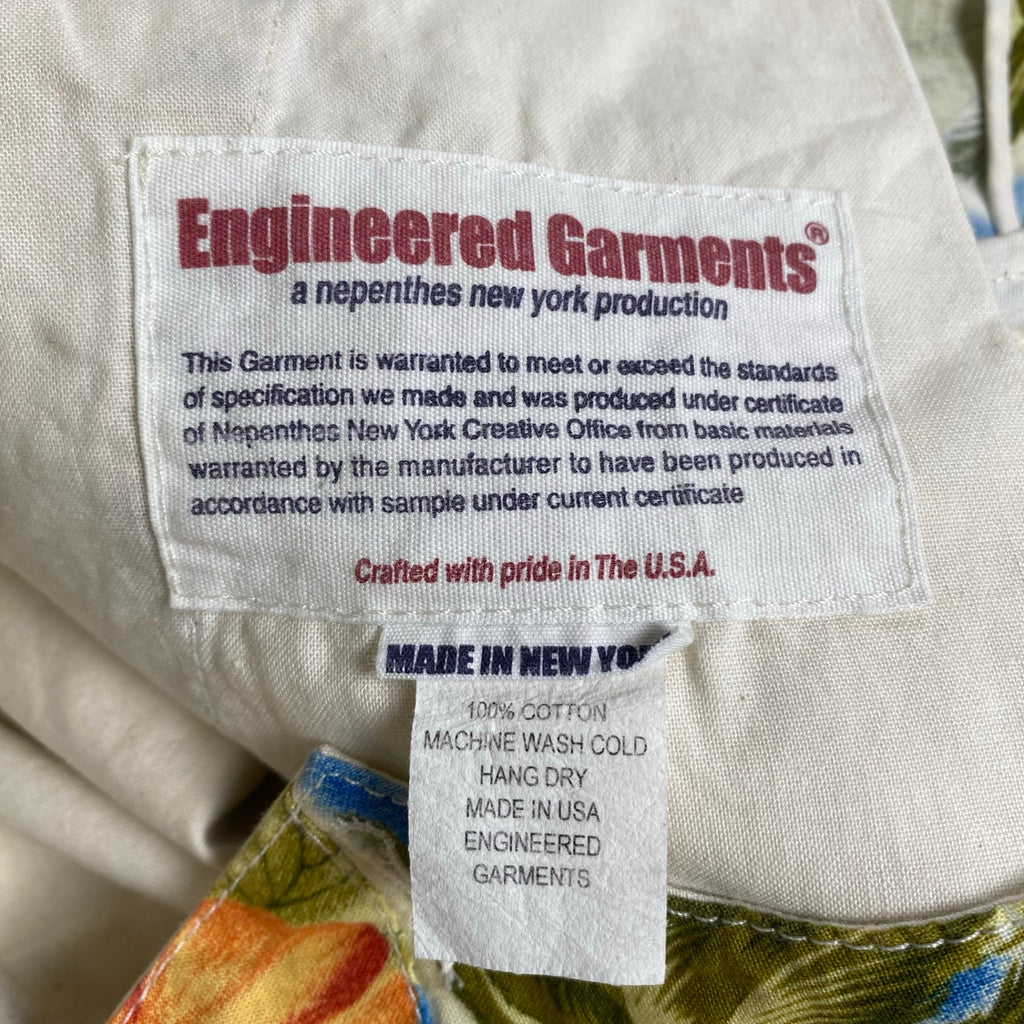 engineered garments エンジニアドガーメンツ / 総柄 ハーフパンツ トロピカル SIZE:W32