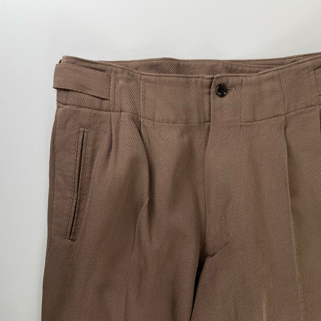 YOKE ヨーク / 2TUCK WIDE GURKHA TROUSERS ブラウン 参考定価：30,000+tax  SIZE:3
