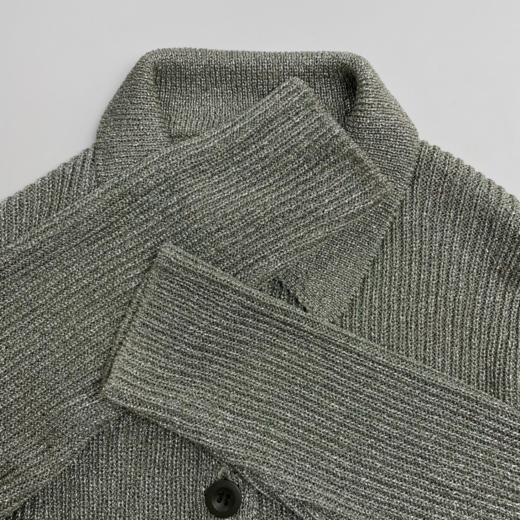 6(ROKU) BEAUTY＆YOUTH / LAME SHIRT CARDIGAN 参考定価：26,000+tax SIZE：FREE