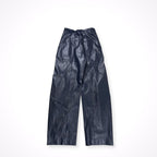 YOHEI OHNO ヨウヘイ オオノ / Faux Leather Biker Trousers 参考定価：58,000+tax SIZE:38