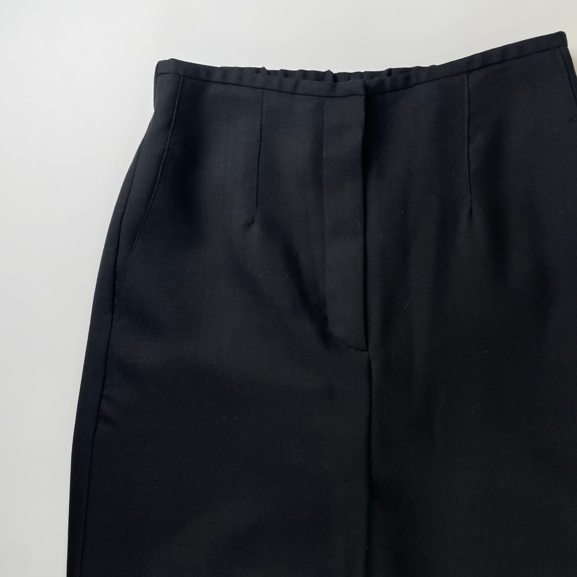 Ballsey ボールジー / ライトカルゼ ストレートパンツ ブラック 未使用品 参考定価：17,000+tax SIZE:34