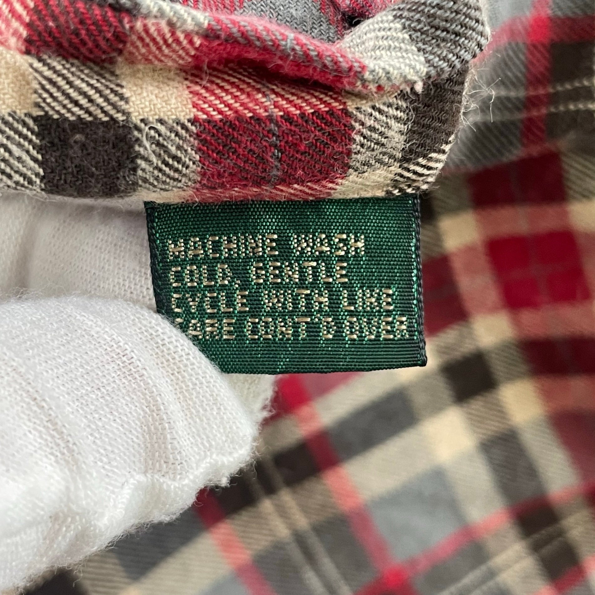 J.CREW / 90s香港製チェックシャツ SIZE：XL