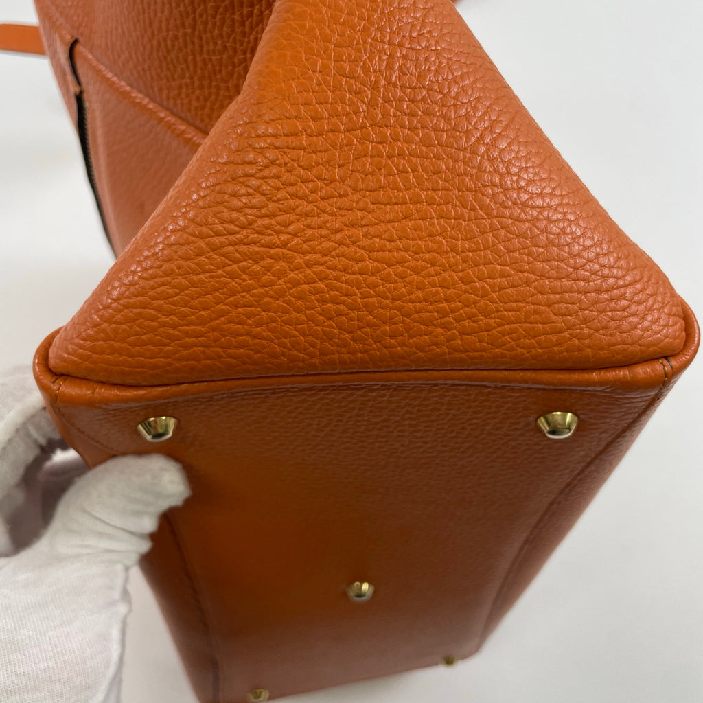 WAKO / 2WAYレザーバッグ オレンジ×ブルー 参考定価：100,000程度