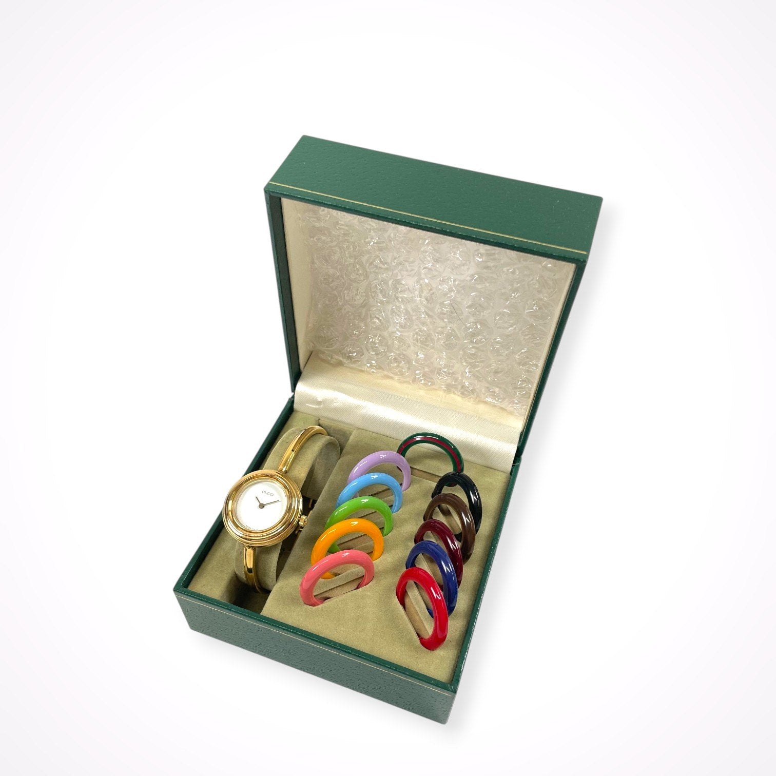 GUCCI グッチ / チェンジベゼル リストウォッチ 11リング 電池交換済 腕回り16cm(Mサイズ)