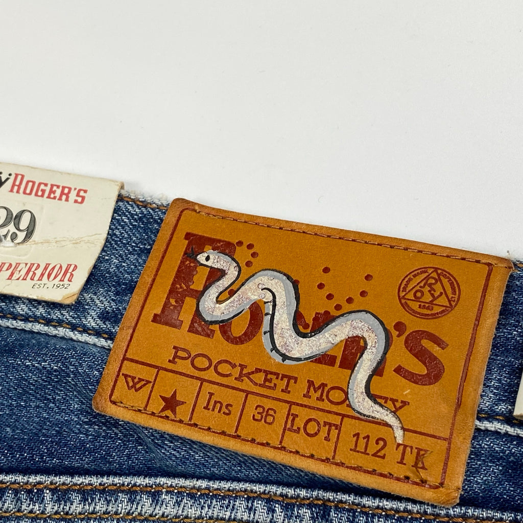 【未使用品】 Roy ROGER’S ロイ ロジャース / CULT SUPERIOR DENIM ハンドペイント デニムパンツ イタリア最古のデニムブランド SIZE：29