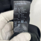 ALMOST BLACK / サイドバイカラーライン 切替スウェットシャツ 参考定価：37,000程度 SIZE:2