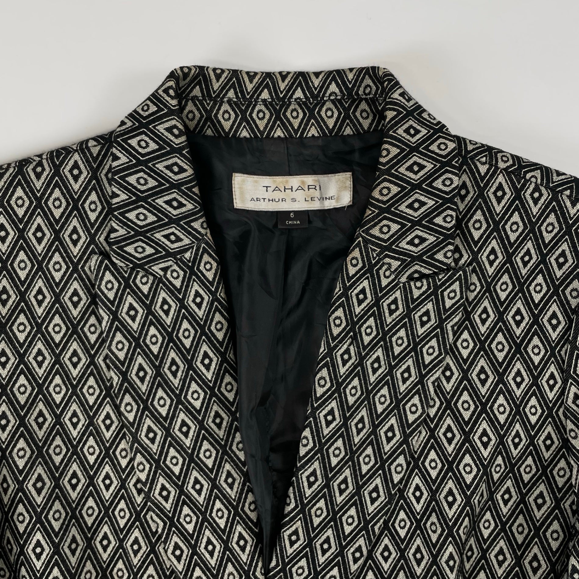 VINTAGE / 【TAHARI】ジャガードジャケット SIZE：6