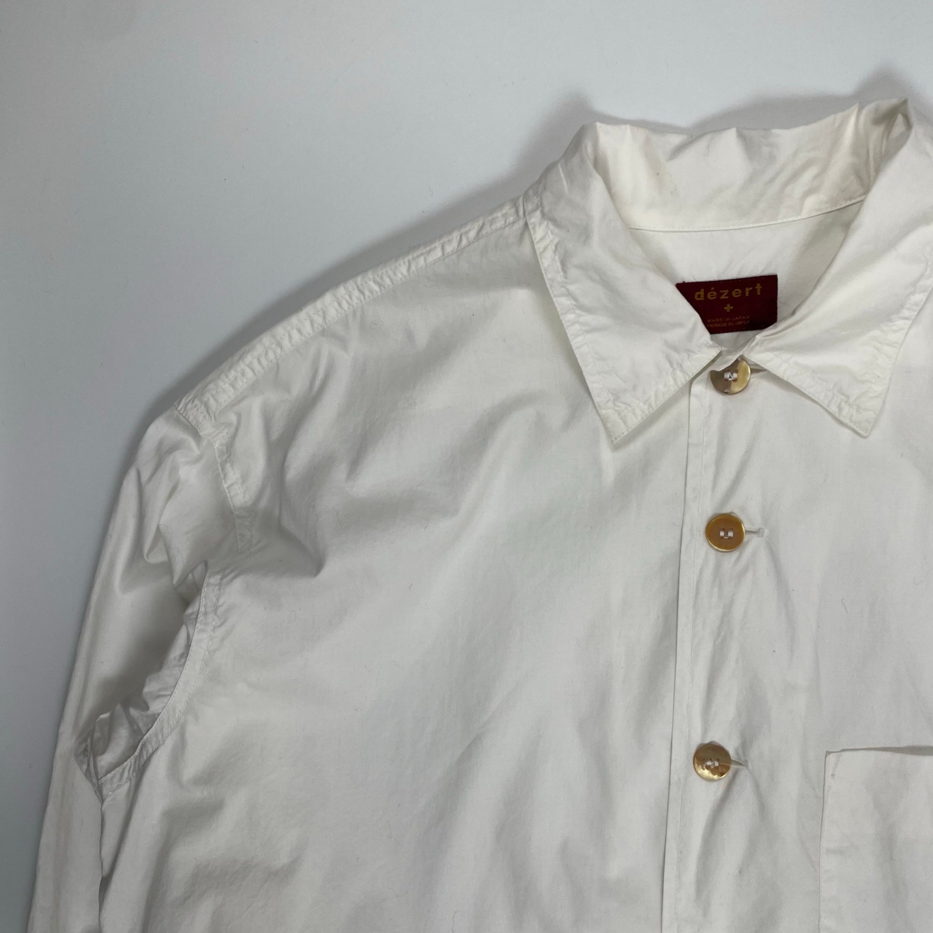 desert デザート / 80s アーカイブプルオーバーシャツ ホワイト SIZE：XL程度