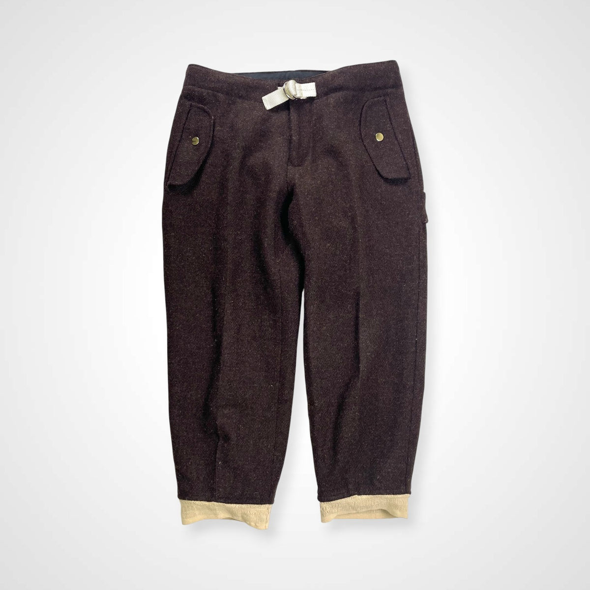 MOUNTAIN RESEARCH マウンテンリサーチ / 11AW 「Skier」パンツ ツイードクロップド ブラウン SIZE:M