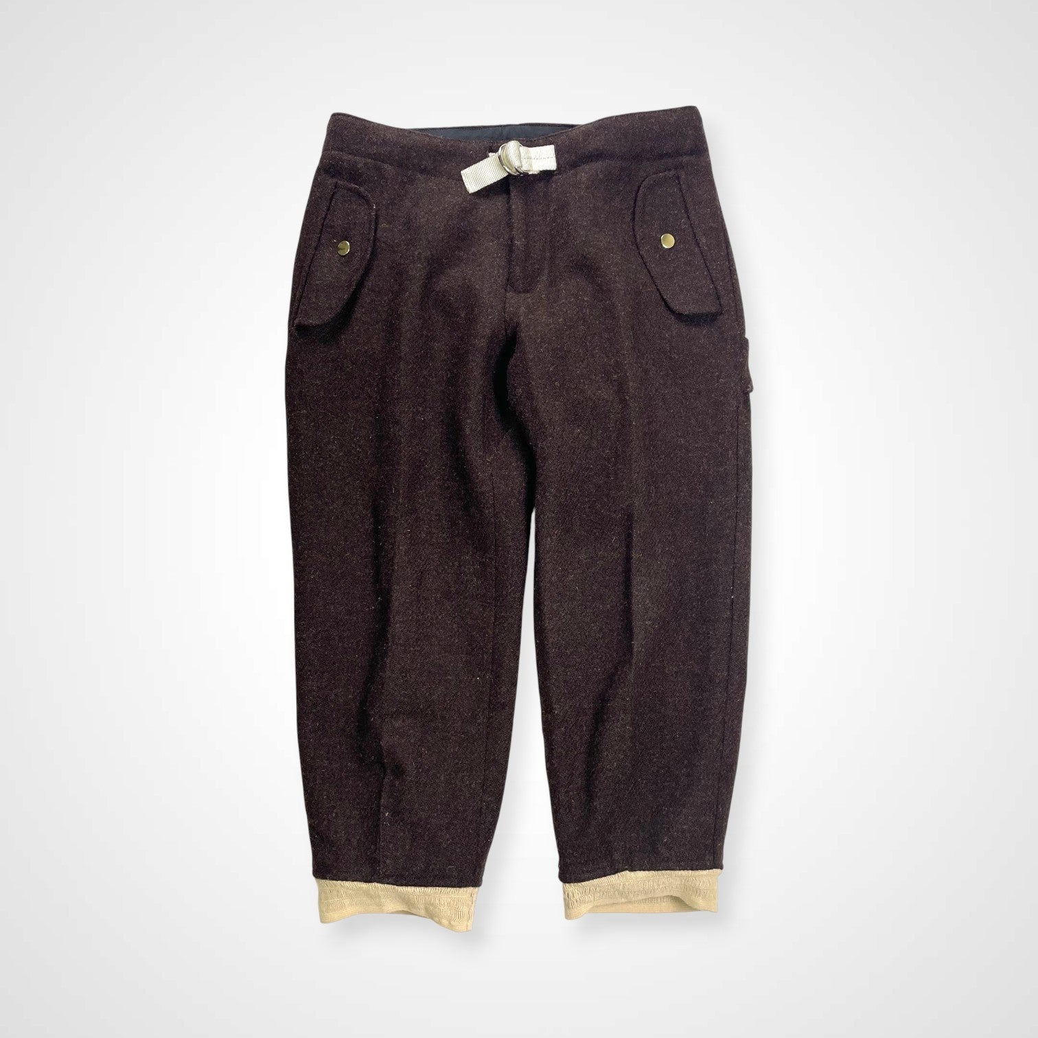 MOUNTAIN RESEARCH マウンテンリサーチ / 11AW 「Skier」パンツ ツイードクロップド ブラウン SIZE:M