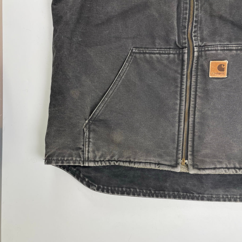 carhartt カーハート / フェード ダック地Vネックベスト ブラック SIZE:L程度