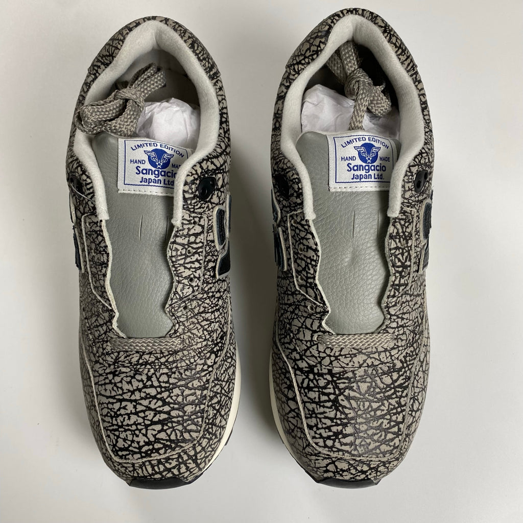 【未使用】 SANGACIO サンガッチョ / ELEPHANT カウレザー スニーカー 100足限定 参考定価：24,500+tax