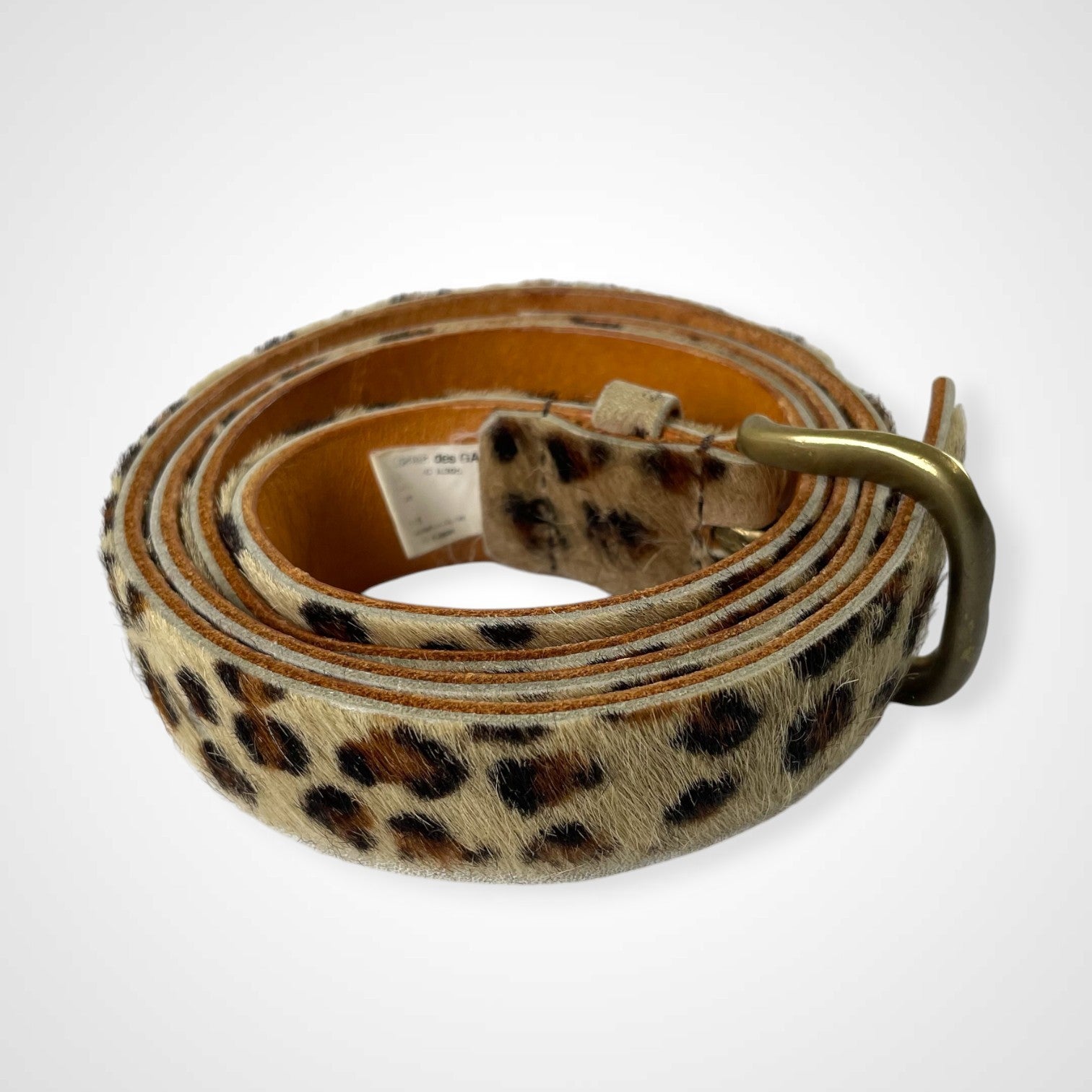 JUNYA WATANABE ジュンヤワタナベ / ハラコレザーベルト 全長113cm 10穴 76-99cm