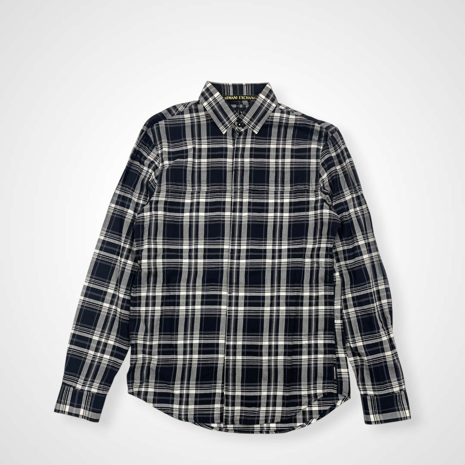 ARMANI EXCHANGE アルマーニ エクスチェンジ / ハイドポケットチェックシャツ 参考定価：25,000程度 SIZE:S