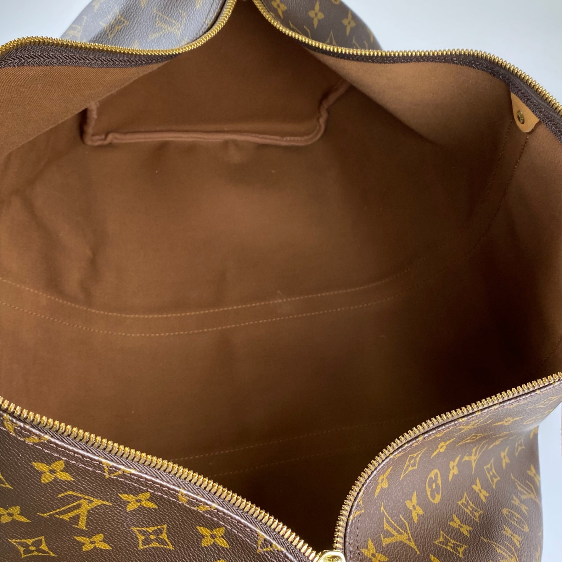 【鑑定済・美品】 LOUIS VUITTON ルイ ヴィトン / キーポル55 M41424 ボストンバッグ モノグラムキャンバス ブラウン 茶