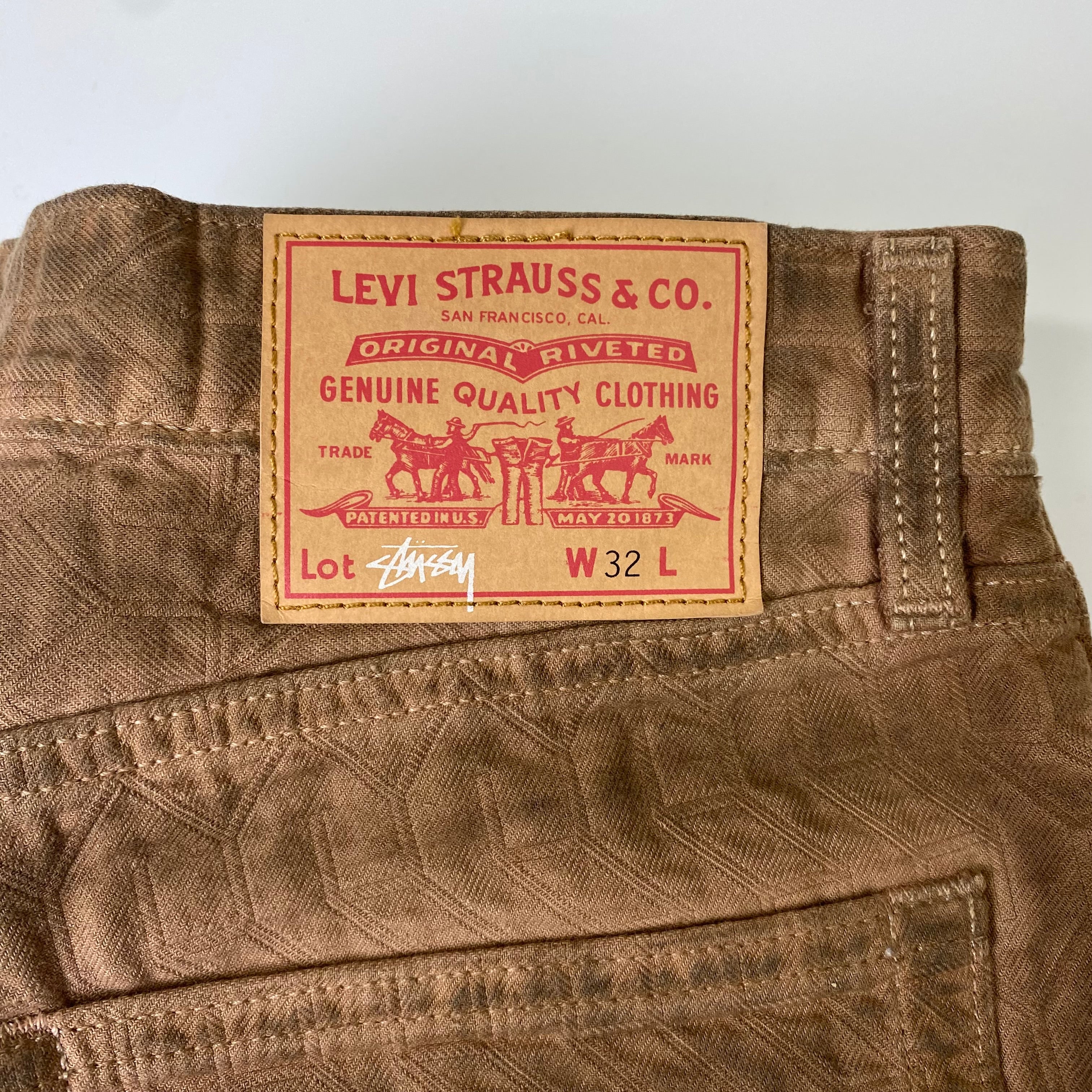 Levi’s × stussy リーバイス ×ステューシー コラボ DYED JACQUARD JEANS ジャガード ジーンズ