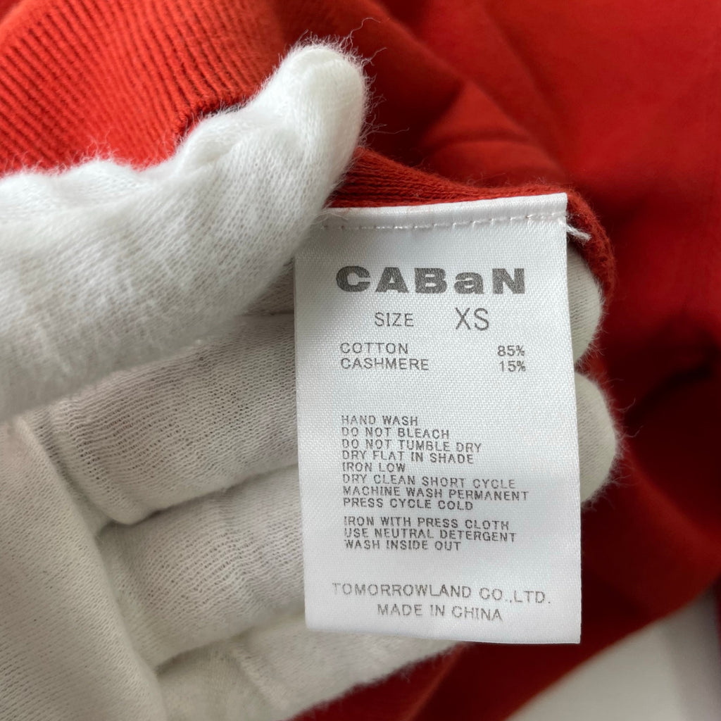 CABaN / コットンカシミヤ クルーネックカーディガン 参考定価：36,000+tax SIZE:XS