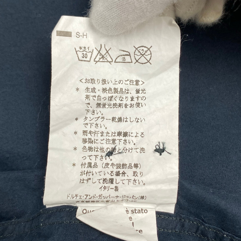 DOLCE＆GABBANA ドルチェ＆ガッバーナ / ブラックシャツ ドット柄 DGプレート MADE IN ITALY SIZE：38(M程度)