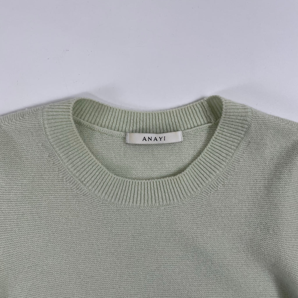 ANAYI / 紡毛ガーターペザントパフ プルオーバー 参考定価：26,000+tax SIZE:38
