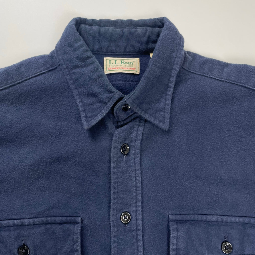 L.L. BEAN エルエルビーン / 90s CHAMOIS CLOTH SHIRT USA製 シャモアシャツ SIZE：16