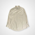 GIORGIO ARMANI LE COLLEZIONI ジョルジオアルマーニ / 80s ヴィンテージシャツ ホワイト×ベージュ SIZE：15 1/2