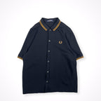 FRED PERRY × UNITED ARROWS / 別注ツインティップ ボタンスルー シャツ 参考定価：17,000+tax SIZE:M