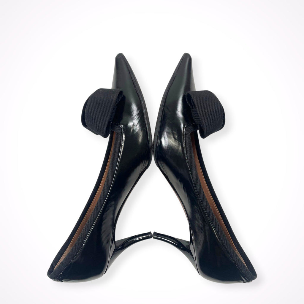 GIORGIO ARMANI / デザインヒールパンプス 参考定価：120,000程度 SIZE:37 1/2