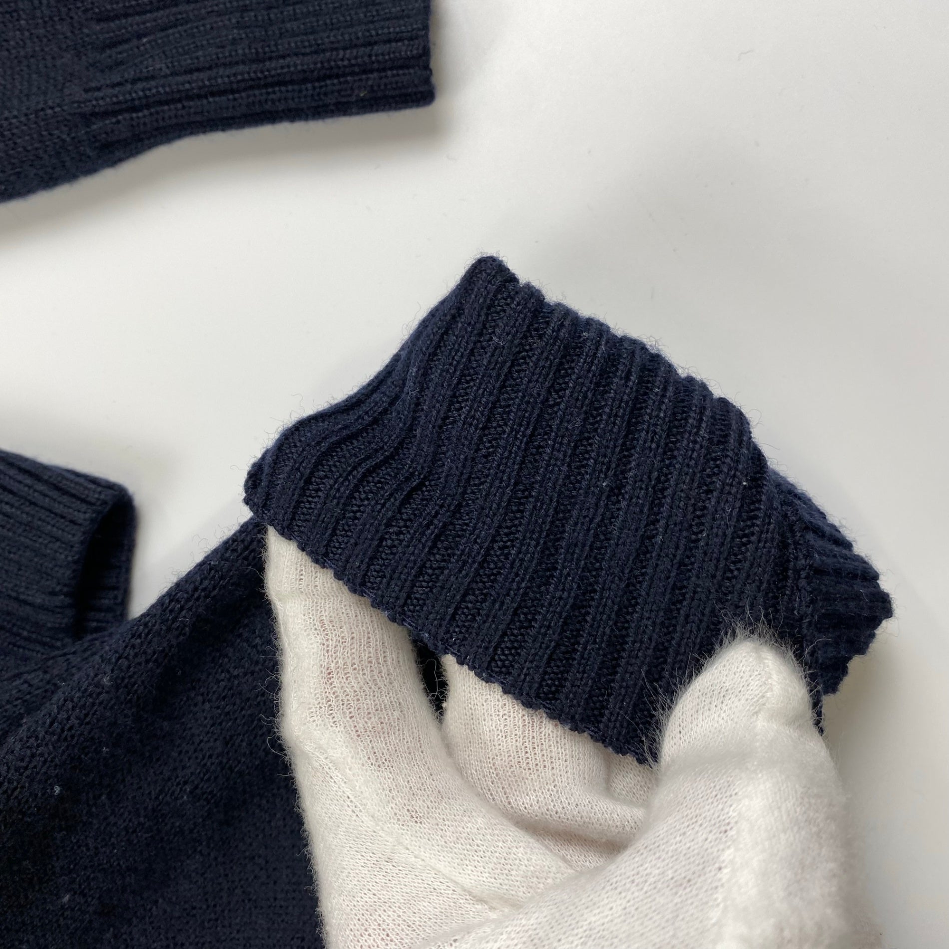 FRED PERRY フレッドペリー / スリーブロゴ ジャガードロゴニット SIZE:M