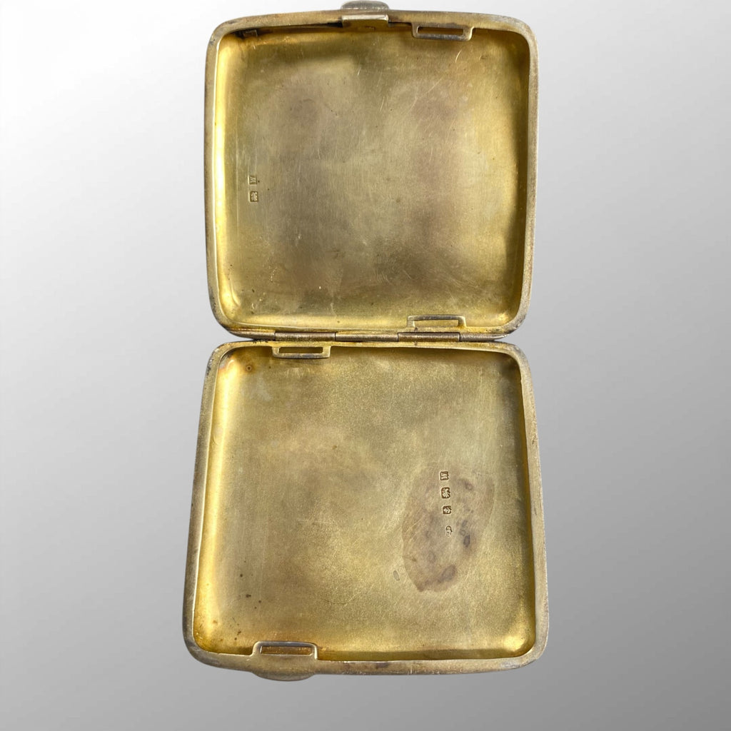 UK ANTIQUE アンティーク / 1921 シガレットケース ホールマーク【スタンダードマーク・Birmingham】