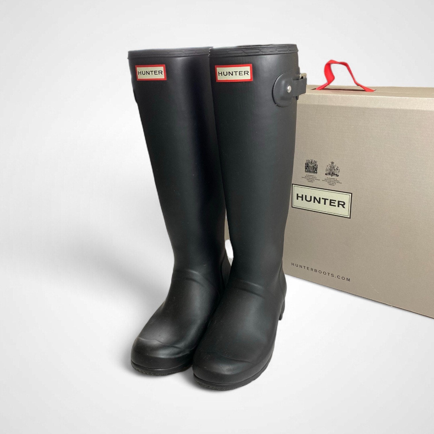 HUNTER ハンター / ロング レインブーツ オリジナル トールブーツ 極美品 箱付 参考定価：24,500+tax UK6(24.5cm)