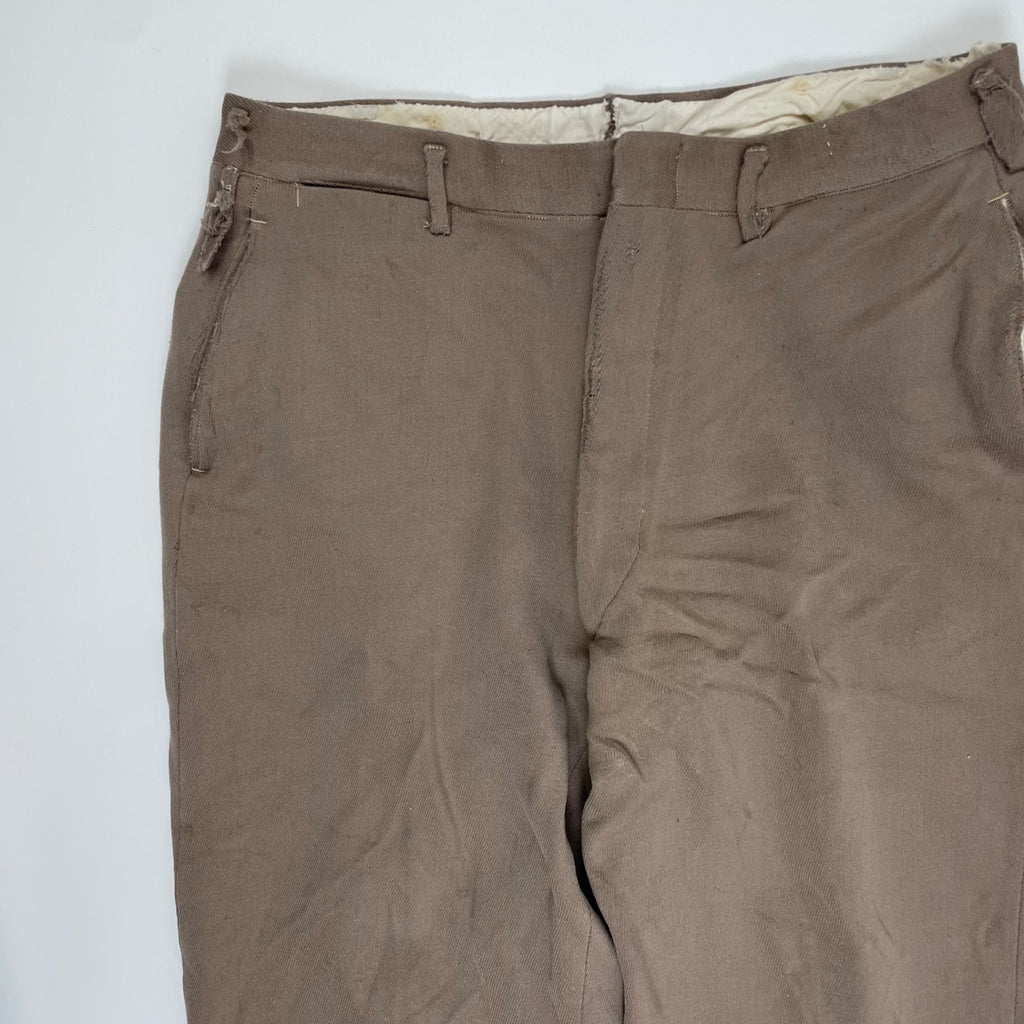 VINTAGE ヴィンテージ / 推定40sヴィンテージパンツ WALDESジップ 片ツメ SIZE:W84