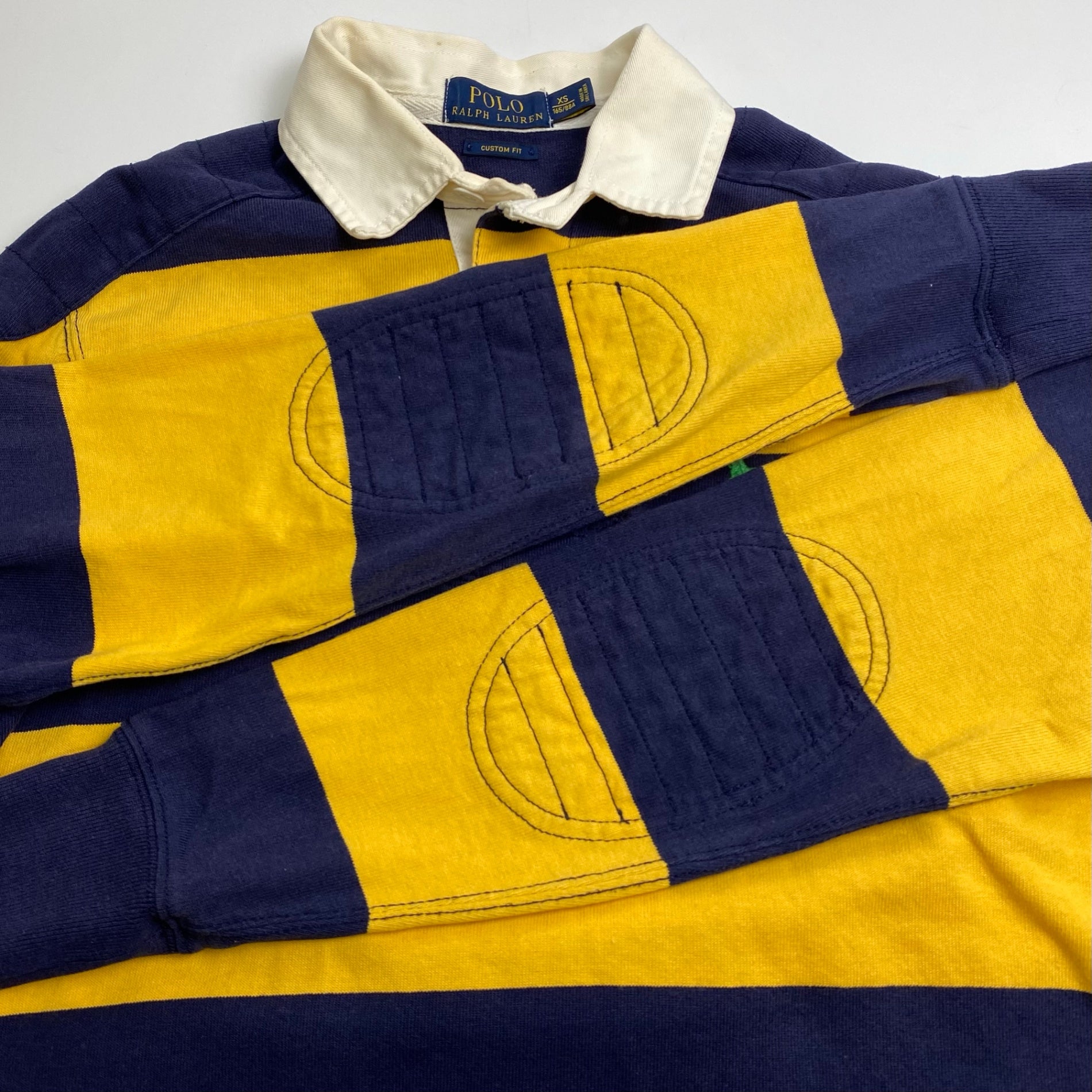 POLO RALPH LAUREN ポロ ラルフローレン / ラガーシャツ ボーダー スモールポニー SIZE:XS