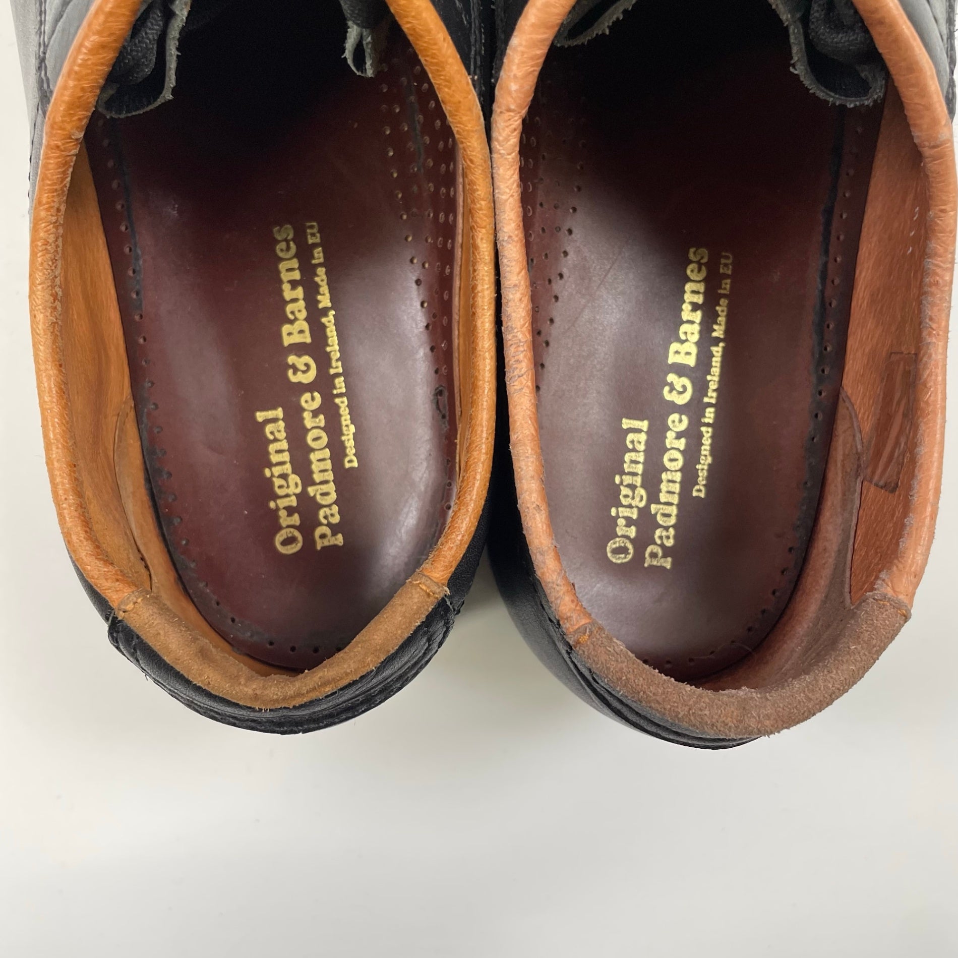 Padmore＆Barnes パドモア＆バーンズ / P500クレープソールレザーシューズ 参考定価：27,000程度 SIZE：9