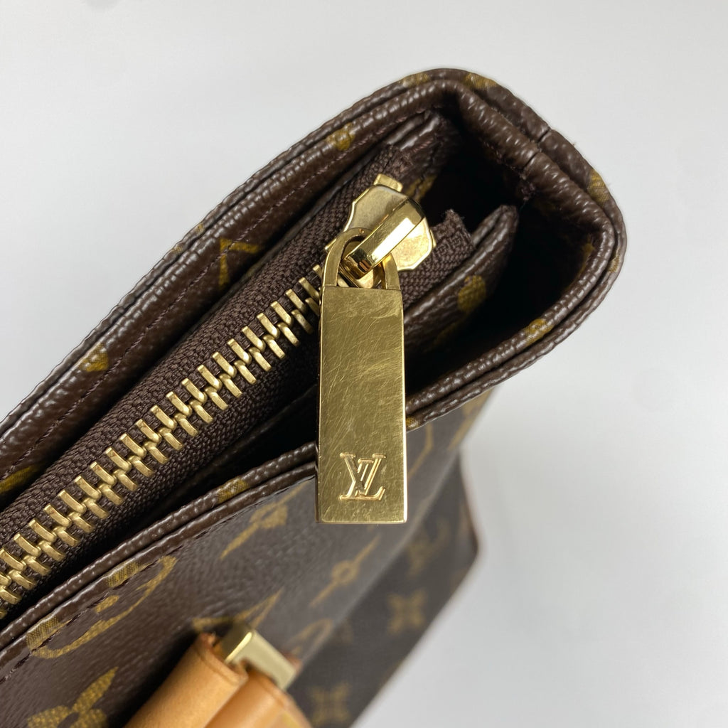 【鑑定済 美品】 LOUIS VUITTON ルイヴィトン / カバピアノ M51148 トートバッグ モノグラムキャンバス ブラウン 茶