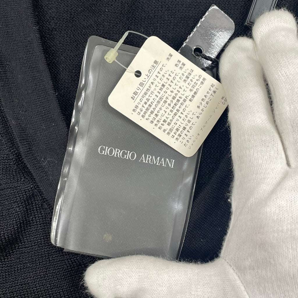 GIORGIO ARMANI ジョルジオ アルマーニ / シルクカシミヤノースリーブニット タグ付 参考定価：150,000程度 SIZE:42