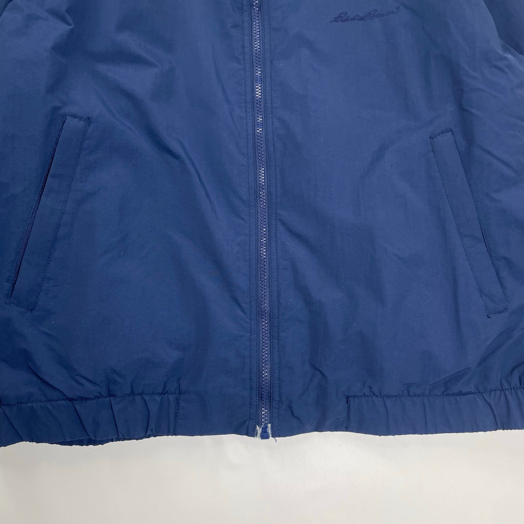 EDDIE BAUER エディーバウアー / 筆記体ロゴ刺繍 シェルジャケット ネイビー SIZE:L