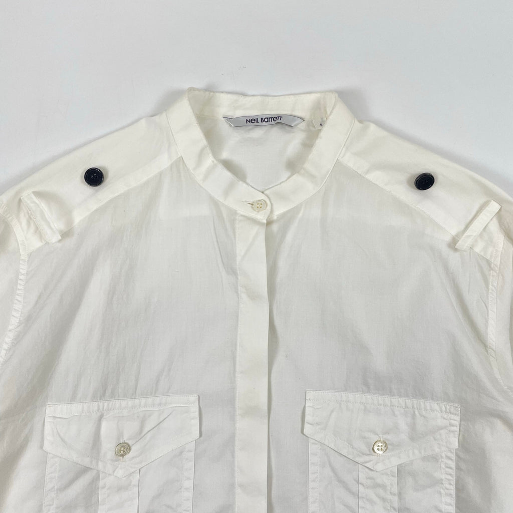 NeiL BarreTT / ミリタリーポプリンシャツ 参考定価：55,000程度 SIZE:S
