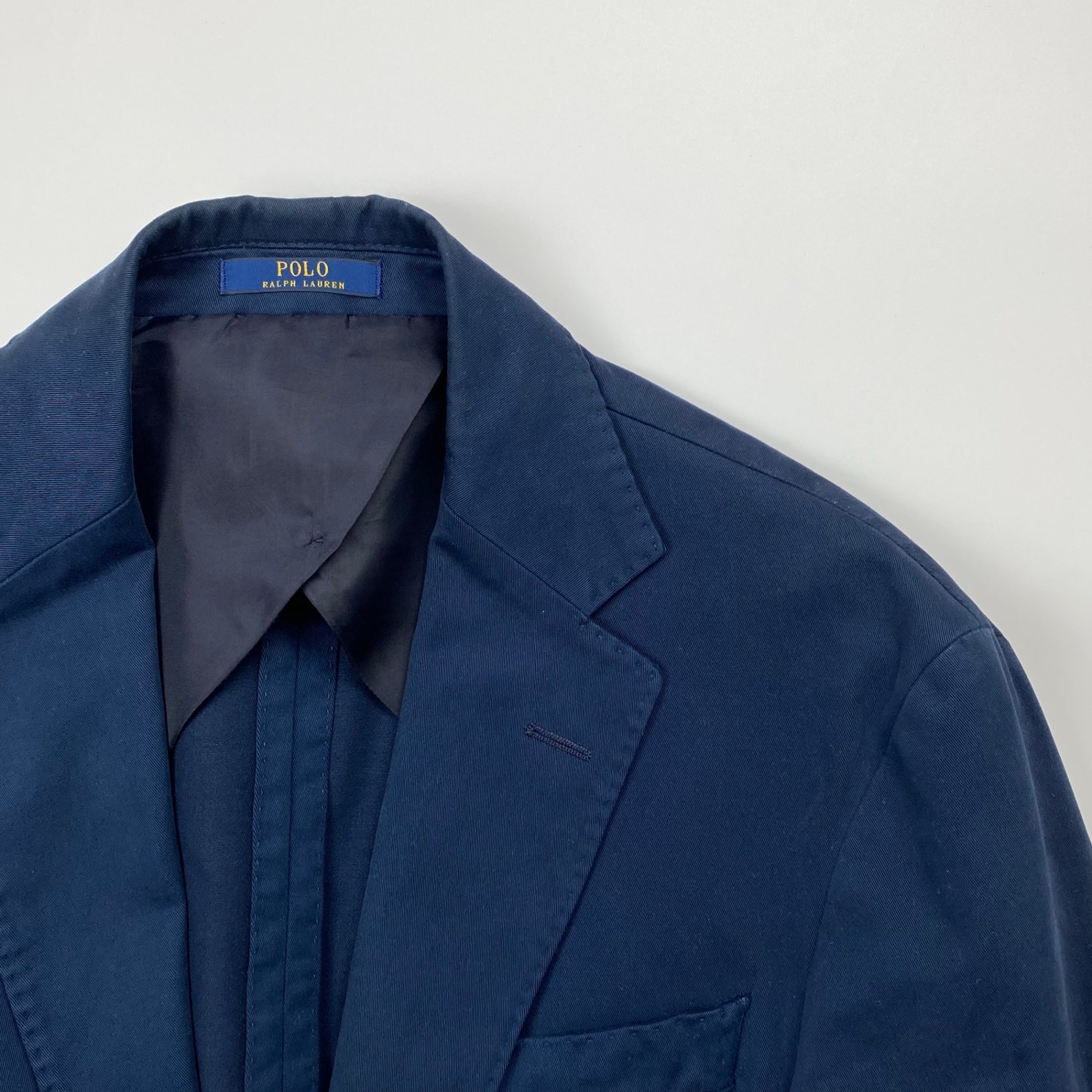 POLO RALPH LAUREN ポロ ラルフローレン / モールスキン調 テーラードジャケット ピックステッチ SIZE:36S