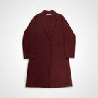 vince. ヴィンス / 1B ライトメルトンコート ワインレッド  参考定価：120,000程度 SIZE:XS