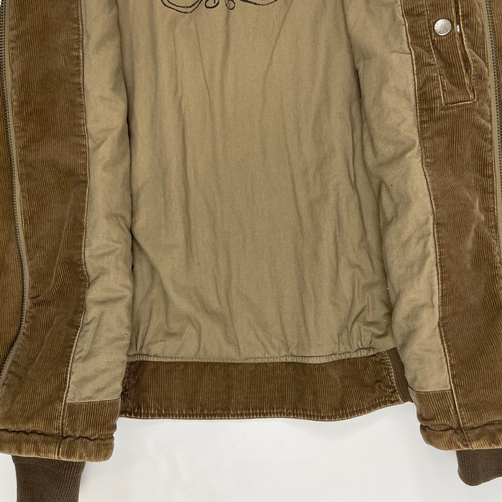 REPLAY リプレイ / ジップアップコーデュロイジャケット SIZE：L