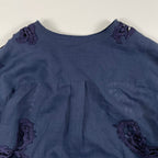 ERMANNO SCERVINO / ピュアリネン 刺繍レースMIXプルオーバーロングシャツ 参考定価：200,000程度 SIZE:40