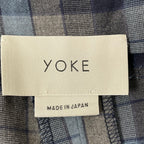 YOKE / レーヨンチェックパンツ 参考定価：35,000程度 SIZE:M