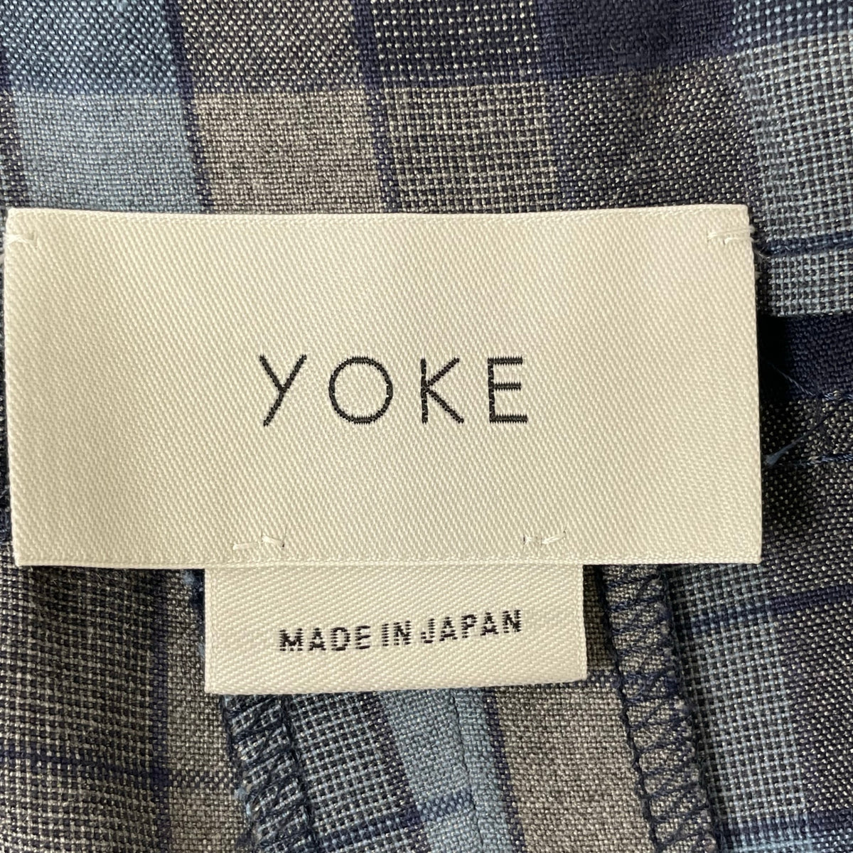 YOKE / レーヨンチェックパンツ 参考定価：35,000程度 SIZE:M